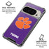 Clemson University Tiger Print Purple Pixel 9/9 Pro Clear Case